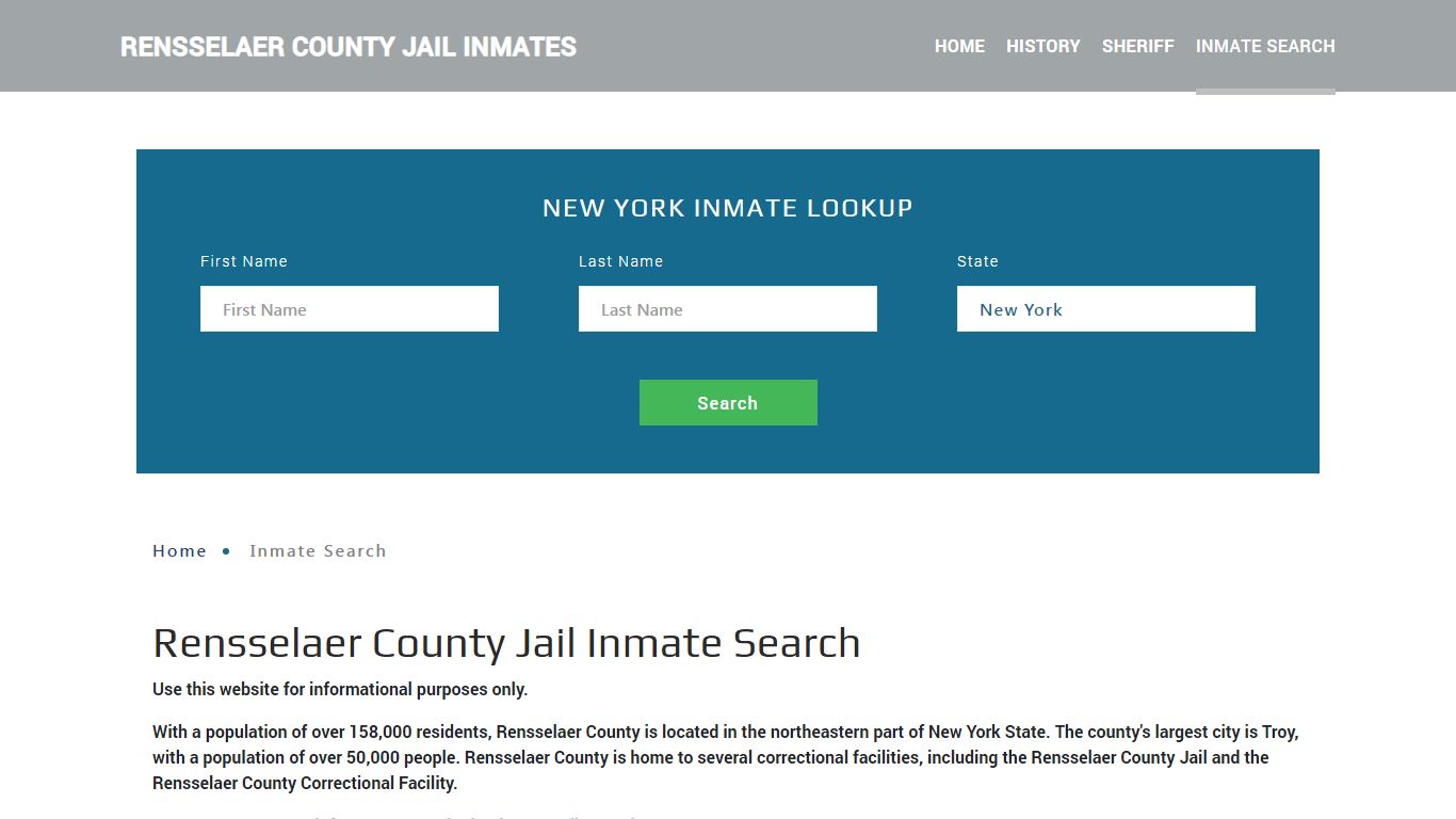 Rensselaer County, NY Detainee Lookup